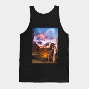 Golden Rock Sunset Tank Top